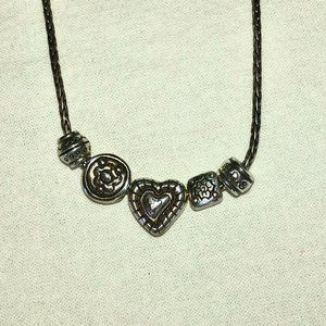 Brighton Heart Charm Silver Necklace